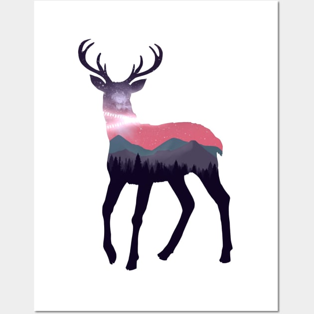 Deer nature #5 Wall Art by euglenii